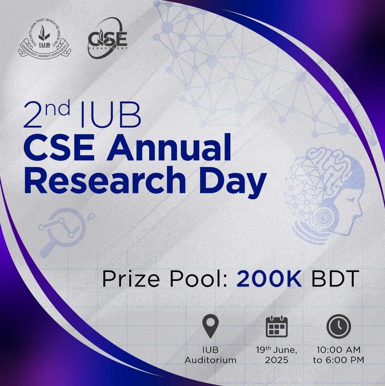 Core club partner at the 2nd IUB CSE Annual Research Day (CARD) 2025